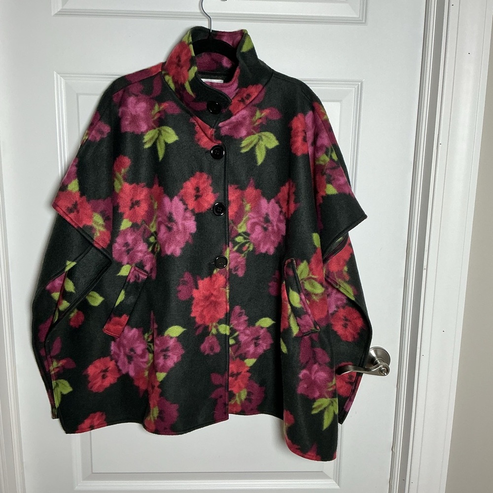 Floral Women's Cape Jacket